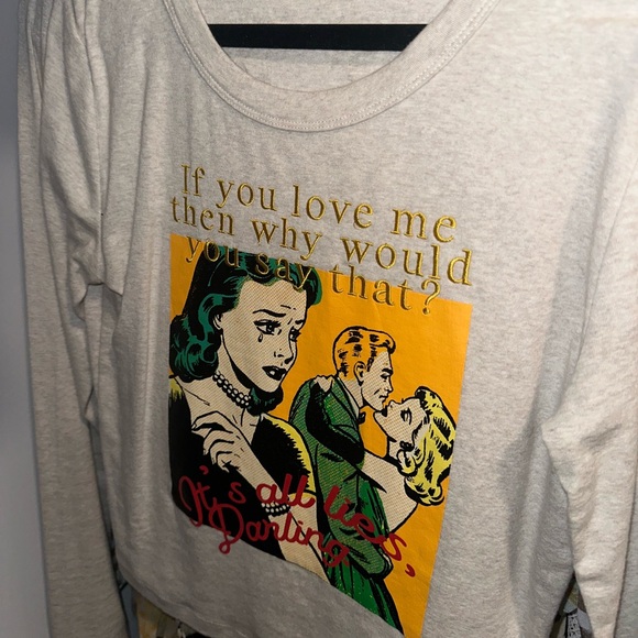 Boyslie- Don't Say It Darling Fair Play Fitted Longsleeve Crop from Boys Lie - Picture 4 of 11